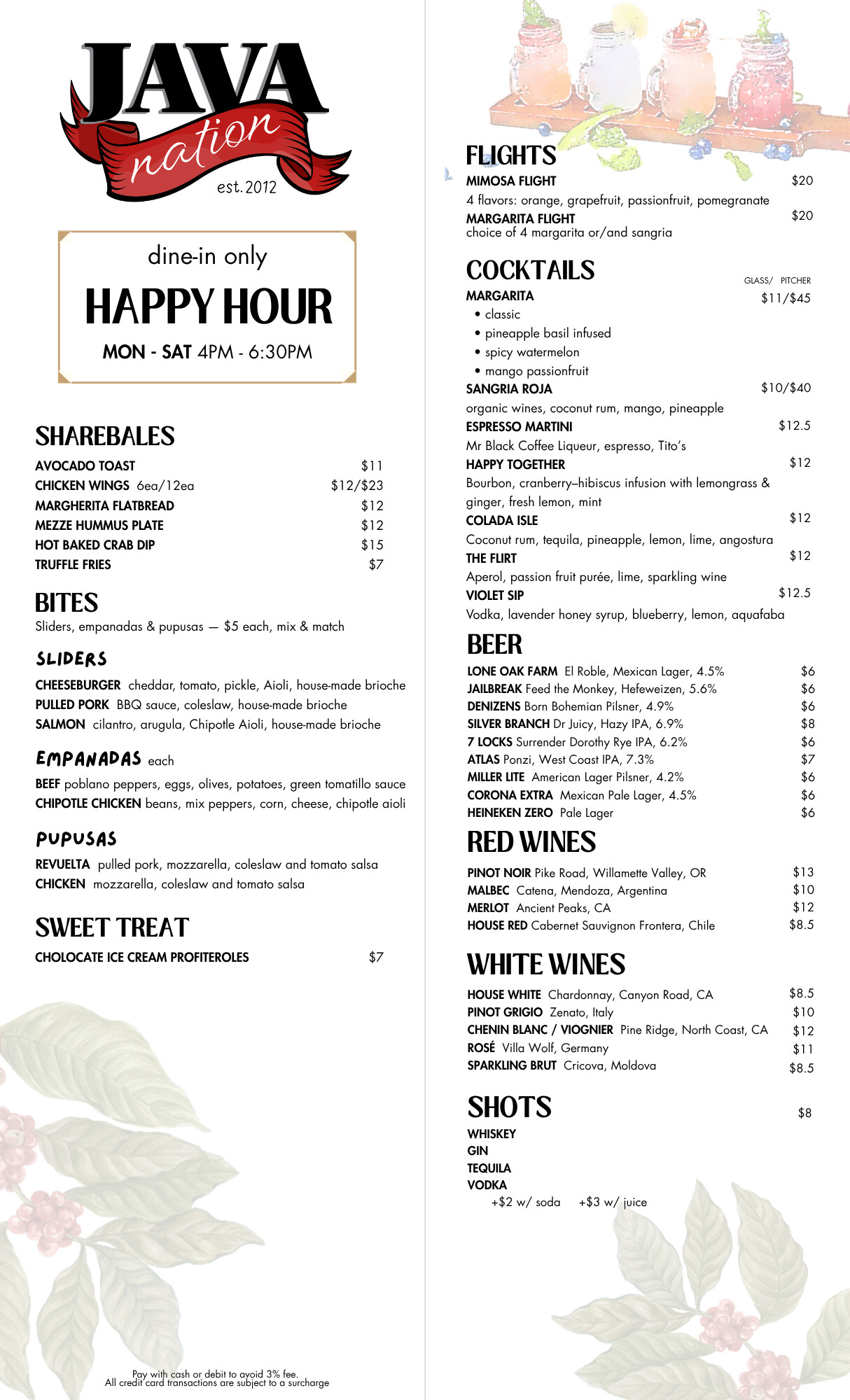 Kentlands Happy Hour Menu