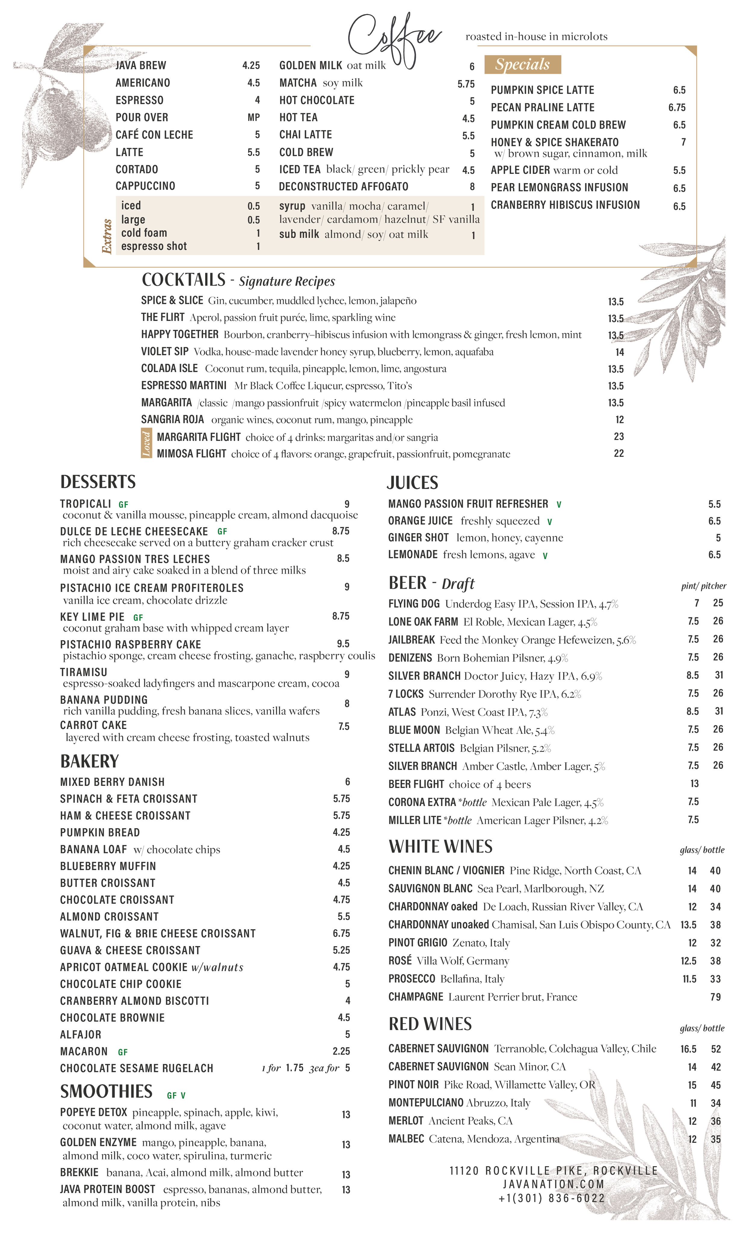Brunch Menu Page 2